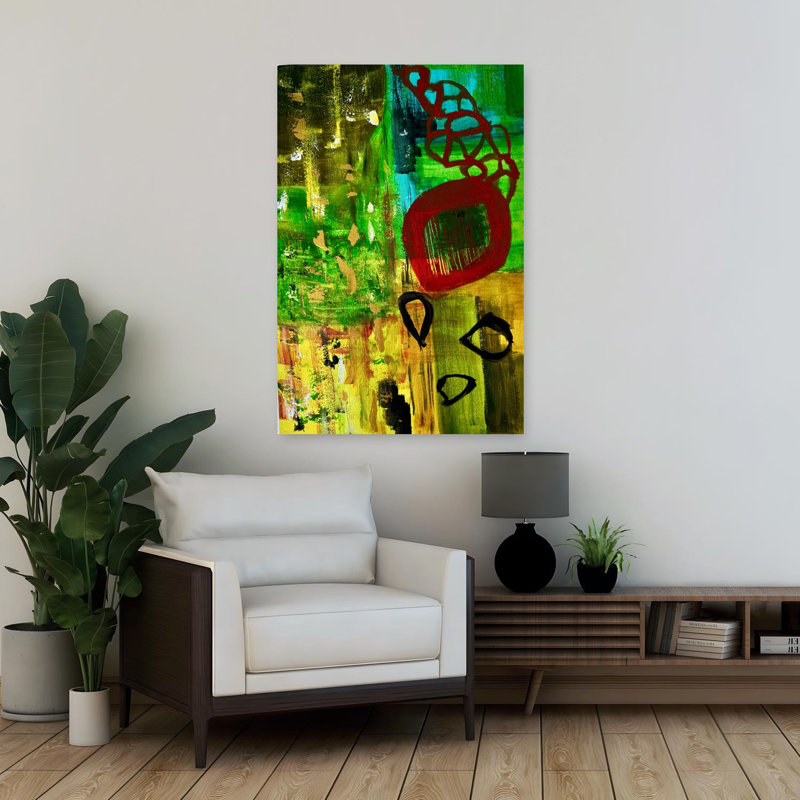 Art contemporain, art contemporain abstrait, H 36 po x l 24 po