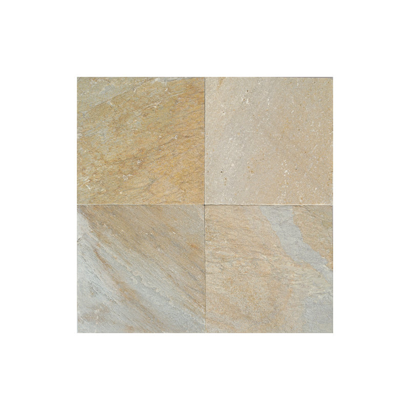Quartzite 16" x 16" Field Tile in Golden Sun