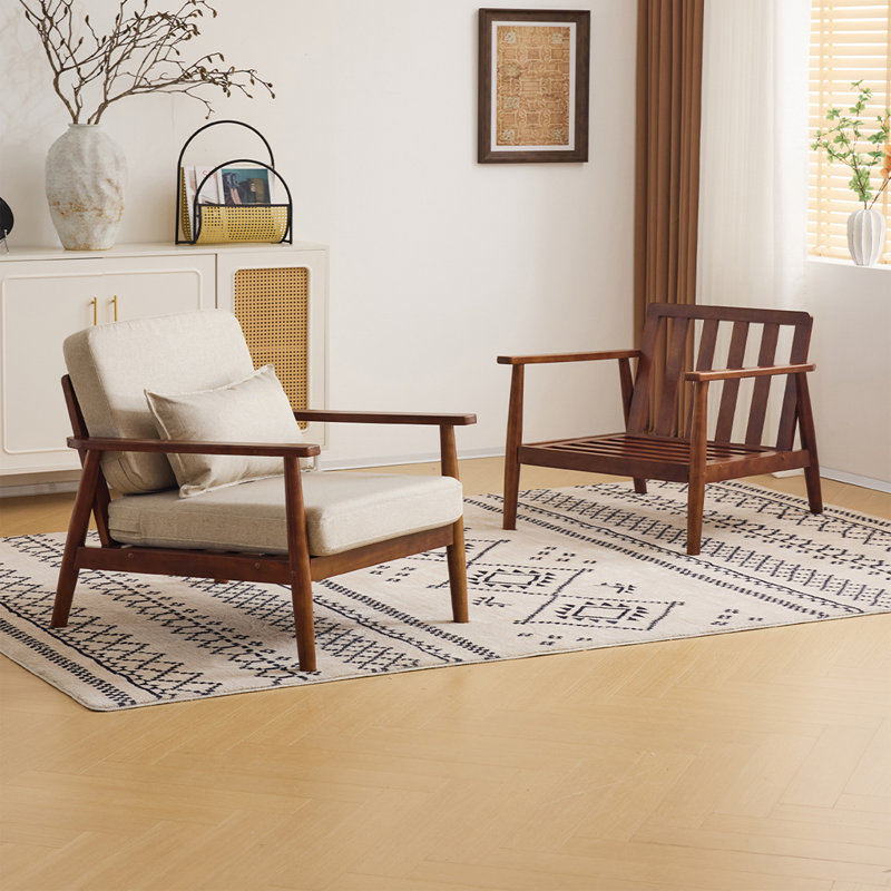 Thury, Mélange de polyester blanc cassé, Brun