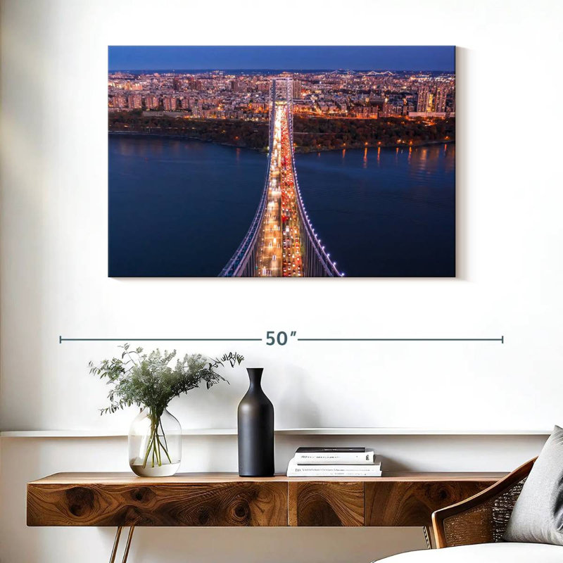 Kavia Mackinac Bridge Bustle, 26" H x 39" W