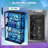 RGB Display Cabinet with Adjustable Glass Shelves, 4-Tier Storage Case with LED Lights & Press-to-Open Doors, Modern Display Shelf for Collectibles, Black -746930037-754911368