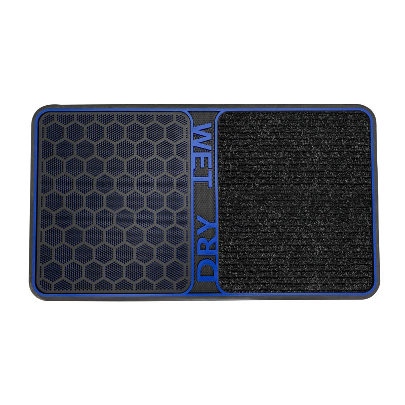 Demeatrice Non-Slip Doormat, Blue