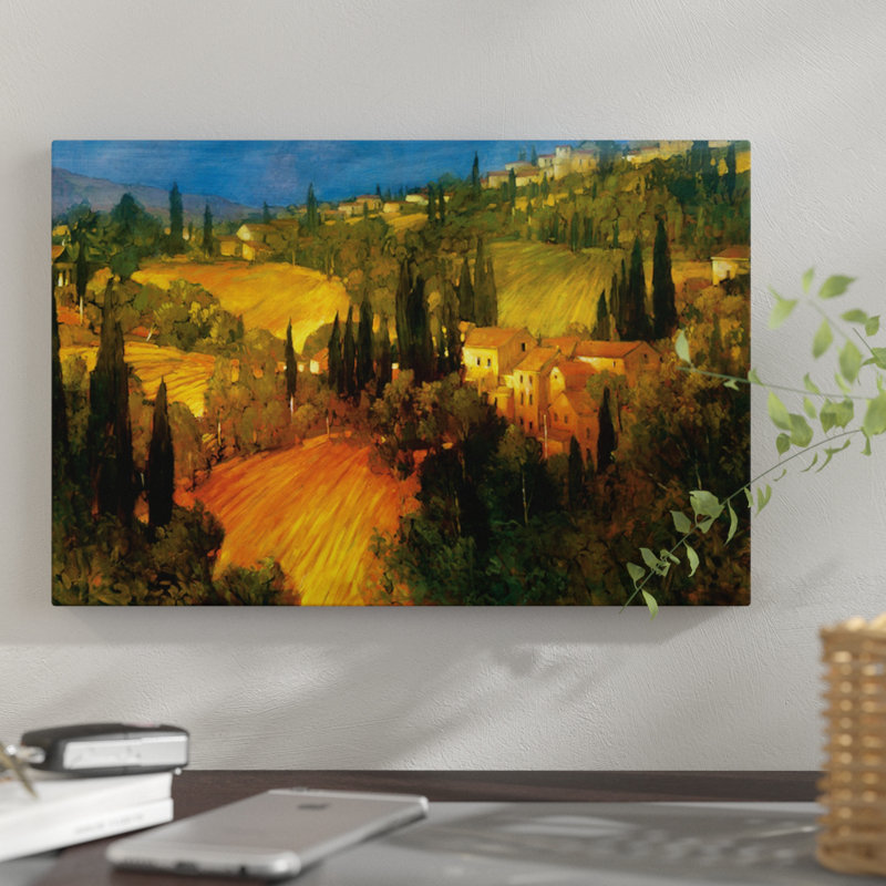 " Hillside - Tuscany " by Philip Craig, 26" H x 40" W x 1.5" D