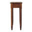 Table console à fuseaux en chêne ambré