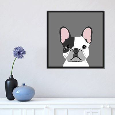 Bouledogue français II, impression sur toile tendue