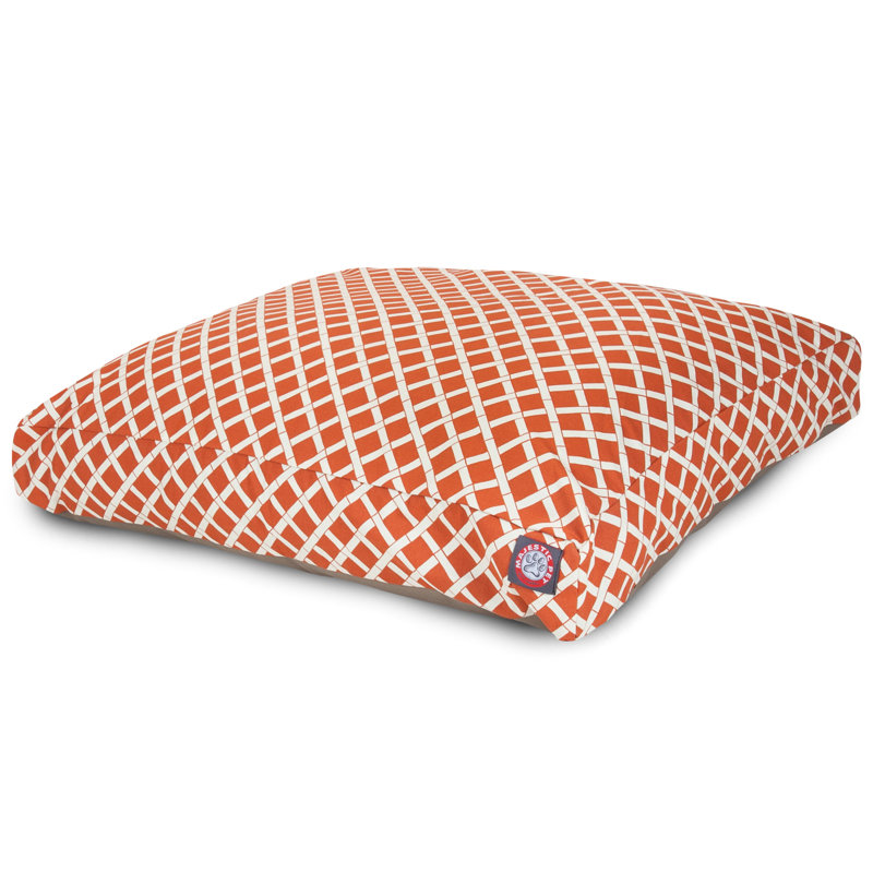 Coussin sauge / classique, Orange brûlé, Petit (l 20 po x P 27 po x H 4 po) ;