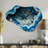 Geode Gems I - Cloud Shape Large Stone Geode 3D Wall Clock-106025455