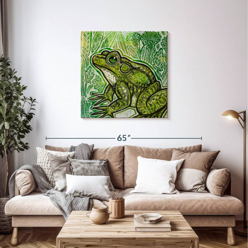 Petite grenouille ronce, H 36 po x l 36 po