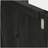 Outdoor kitchen island made of pine wood, with a stainless steel roof, ample storage space, towel and spice racks, spiral wine opener, black-296518013
