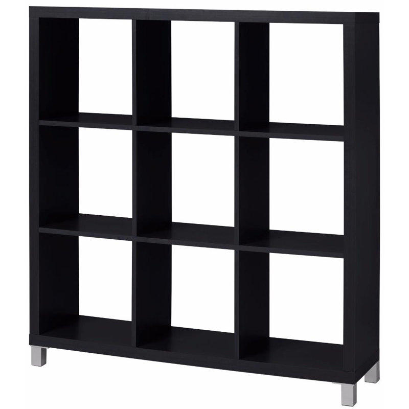 118cm H x 111cm W Cube Bookcase, Black