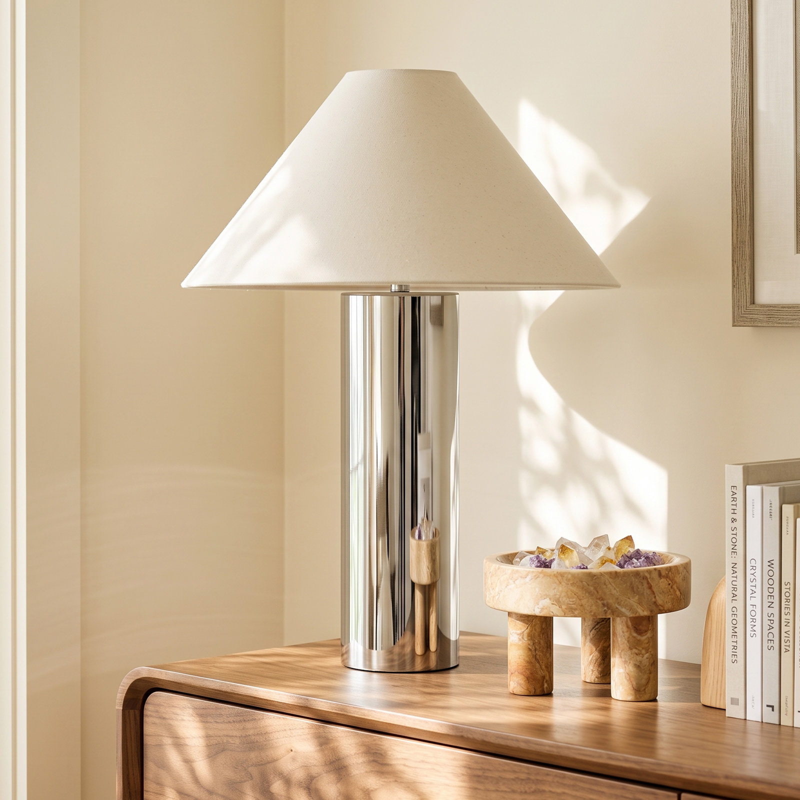 Ravin Table Lamp, Oatmeal