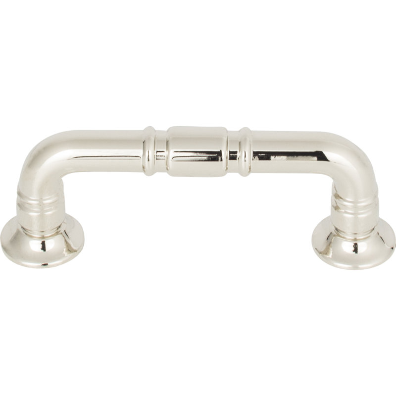 Kent Bar pull, Polished Nickel, 3" Center to Center