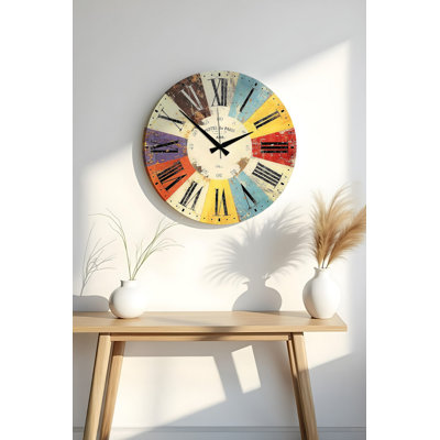 Elegant Decorative MDF Clock, 19.7 x 19.7 inches | 100% MDF, Thickness: 0.2 inches | Perfect for Home or Office Decor, Stylish Design, Adds a Modern Touch to Any Room