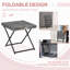 Square Metal Outdoor Bistro Table , 40.00cm cm W 40.00cm cm D