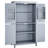 4-Door Grey Bathroom Storage Cabinet With Adjustable Shelves, Improve Efficiency Space Design For-679713934