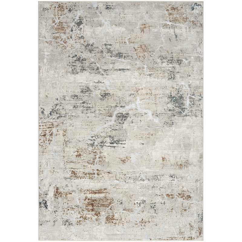 Briyith Abstract Indoor Rug, Rectangle 3'11" x 5'11"