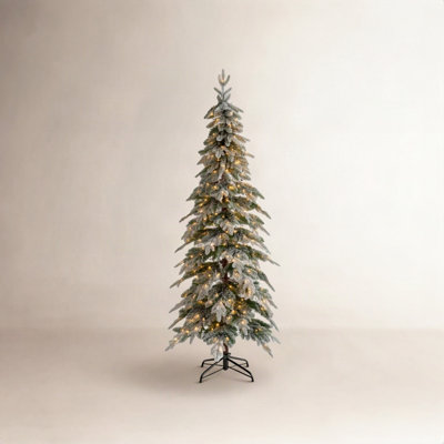 Hersi Frosted 9' Pre-Lit Spruce Christmas Tree