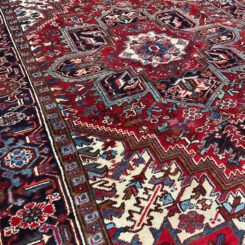HERAT ORIENTAL Handmade Heriz Wool Rug