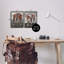 "Abstract Patchwork Horses", ensemble de 2 estampes blanches encadrées par Coco Good-789336167-789336162
