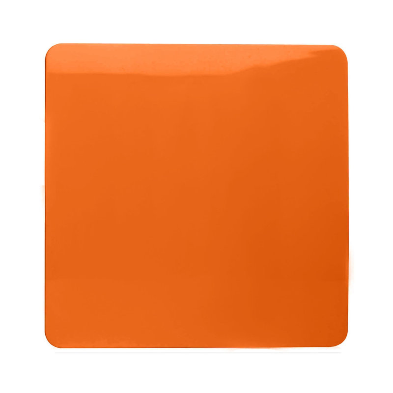 Trendi Switch Single Blanking Plate, Orange