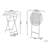 TRIESTE Round 2 - Person  Outdoor Standing Height Table