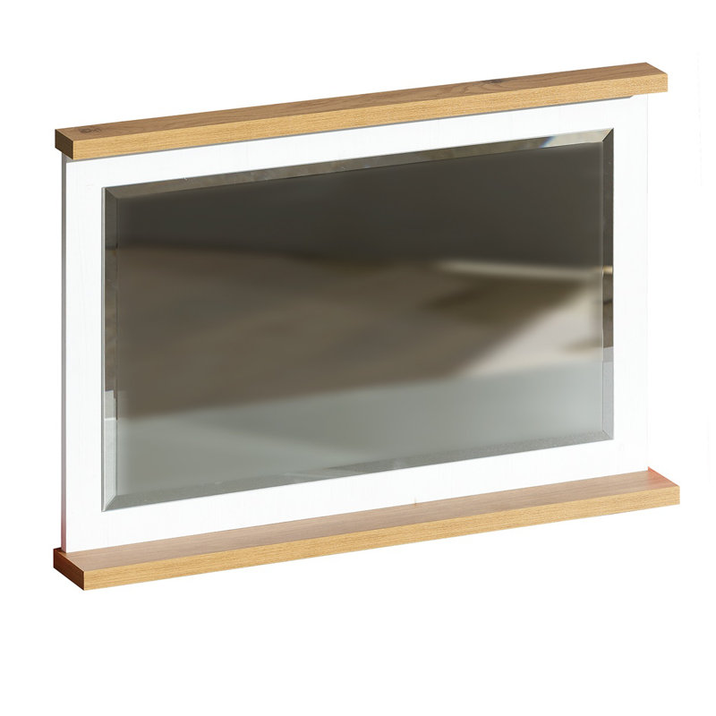Gennessee Engineered Wood Flat Wall Mirror
