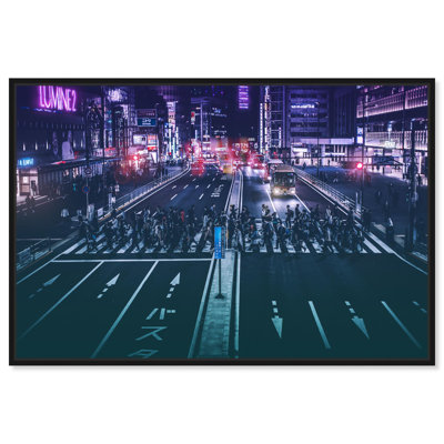 Par Shinjuku Station, reproduction d'art moderne sur toile par Notoriart