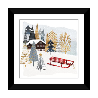 « christmas chalet ii », reproduction d’impression sur toile