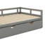 Lit de jour extensible avec couchette, lit de jour en bois avec couchette-905066052