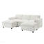 Canapé modulaire Basic, canapé modulaire en chenille avec poches de rangement, ensemble de canapé en U à 5 places avec coussins décoratifs, combinaison libre, canapé Cloud moderne avec 2 repose-pieds mobiles-188505872