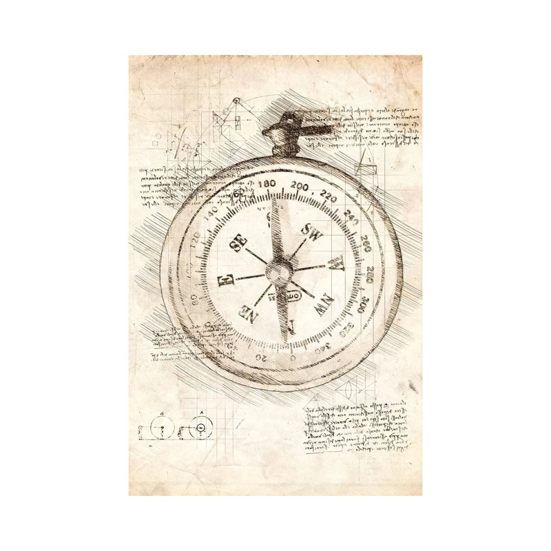 Compass by Cornel Vlad - Wrapped Canvas Print, 66.04cm H x 45.72cm W