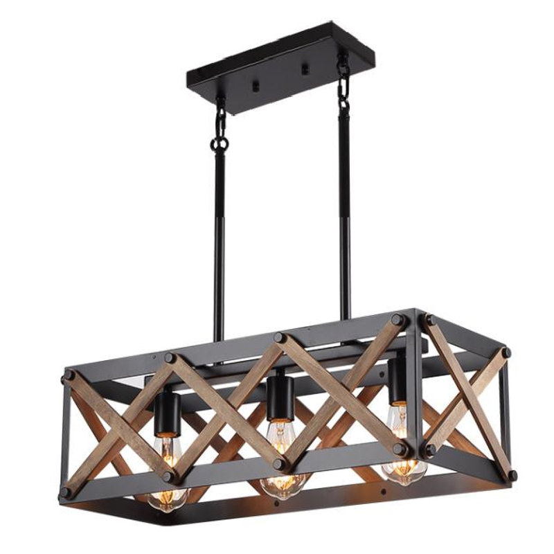 Mosinee 3 - Light Brown Kitchen Island Pendant