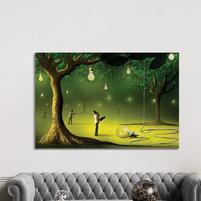 Lâmpadas Na Floresta (Lamps In The Forest) by Marcel Caram - Print on Canvas, Wrapped Canvas