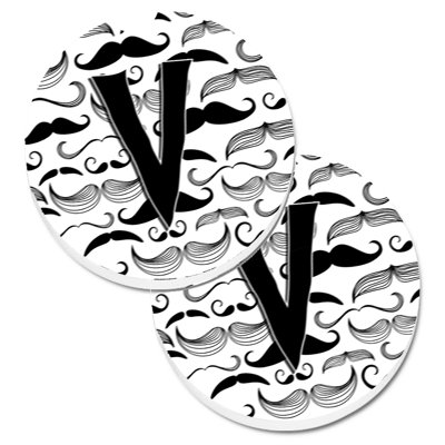 Sous-verre voiture moustache initial
