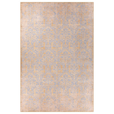 Luxurious Machine Washable Area Rug, 4.9 x 7.5 Feet, 100% Polyester, 1850 g/m², Pile Height: 0.2 inches | Eco-Friendly Recycled Poly Cotton Backing | Perfect for Living Room & Bedroom, Soft and Durable Design