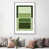 White Floater Framed