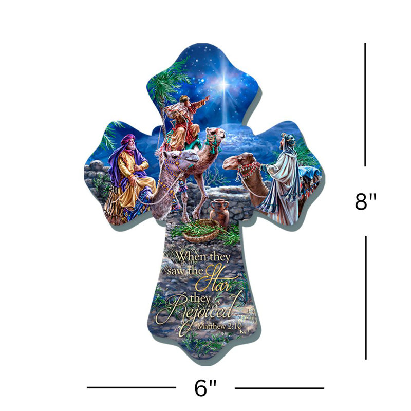 Croix en bois Wise Men