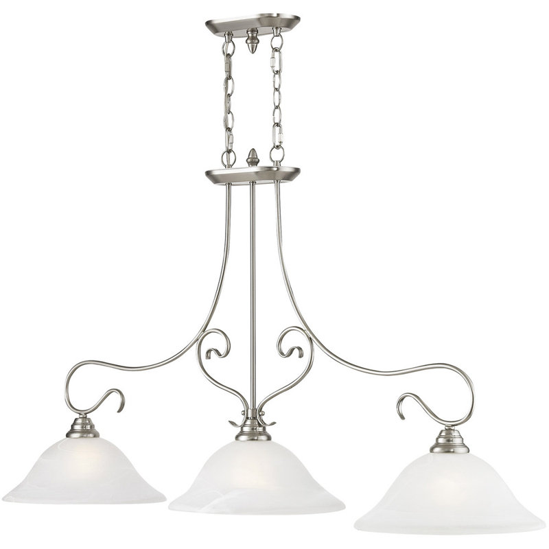 Lustre classique à 3 lumières Aalia