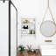 Armoire à pharmacie blanche pour salle de bain - Tablette réglable au-dessus de la toilette, porte-serviettes, organisateur de porte-papier avec-693775542
