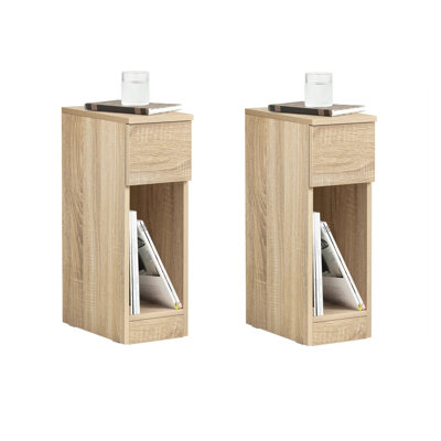 20cm W Manufactured Wood Bedside Table