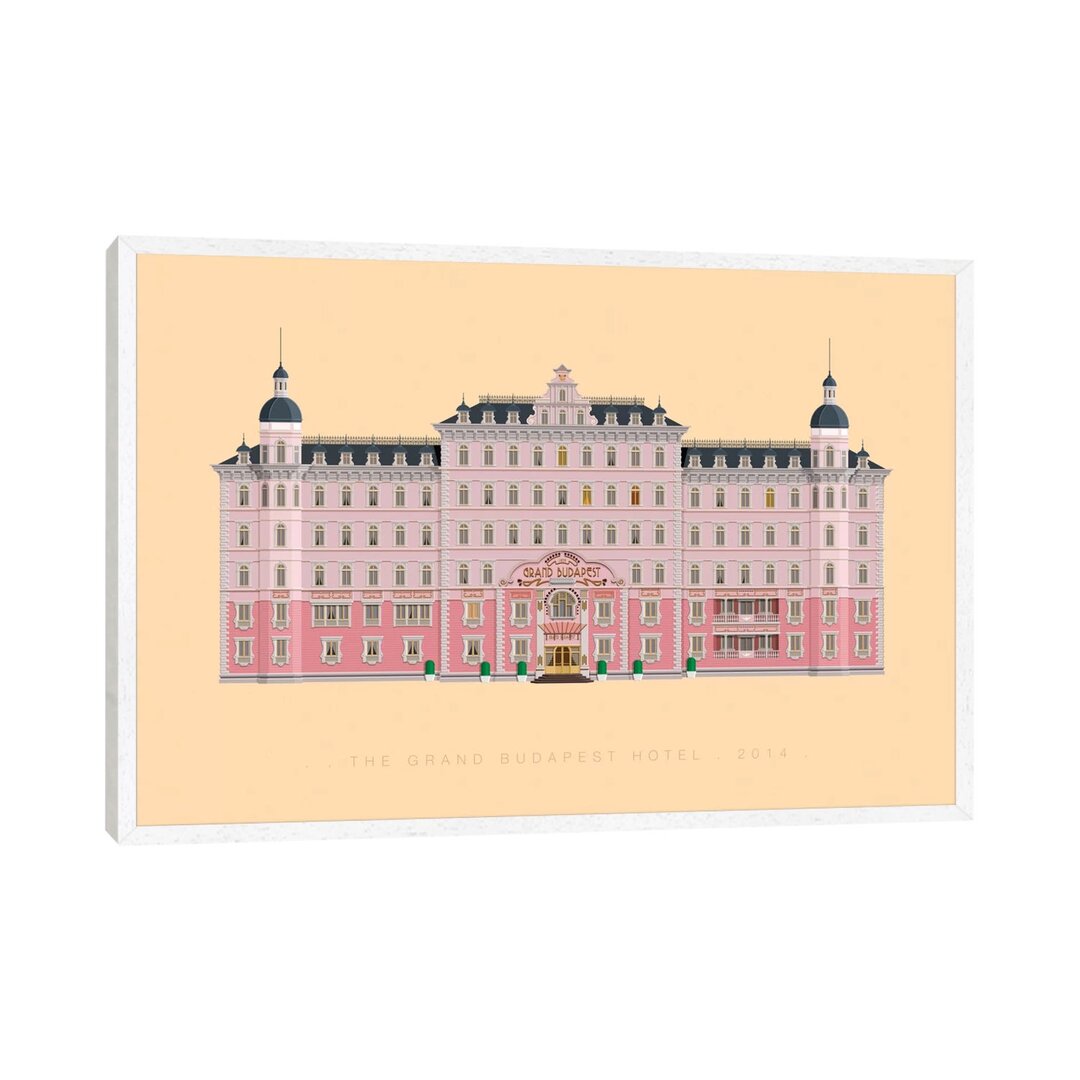 Leinwandbild - Grafikdruck „The Grand Budapest Hotel” von Fred Birchal