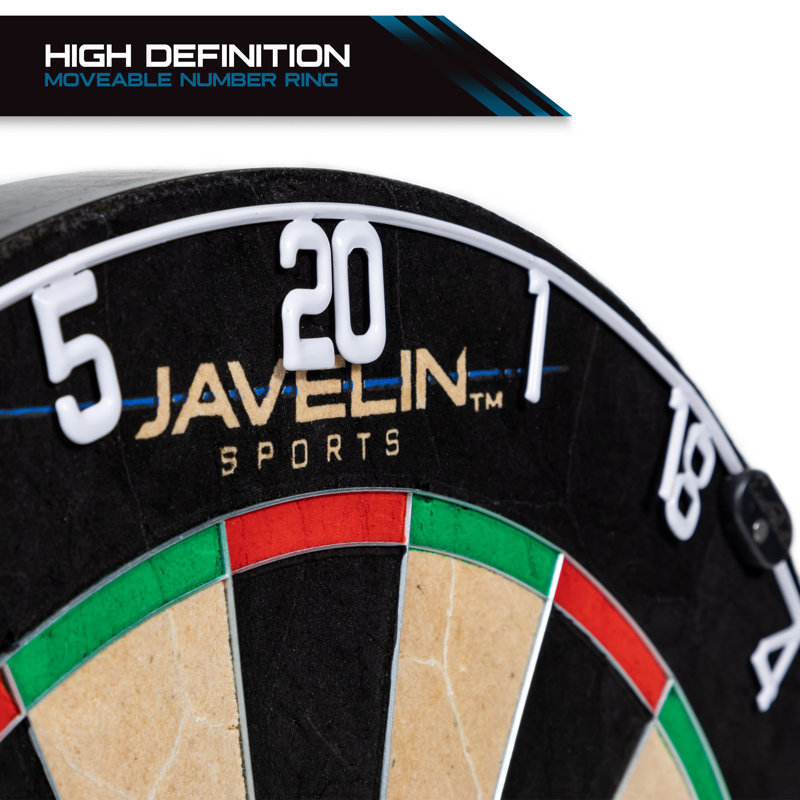 Volt Premium Bristle Dartboard with Steel Tip Darts