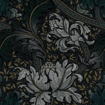 Rouleau de papier peint à motif floral Llewelyn-Bowen