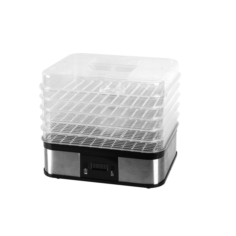 Déshydrateur d'aliments en acier inoxydable à 5 plateaux Ecohouzng