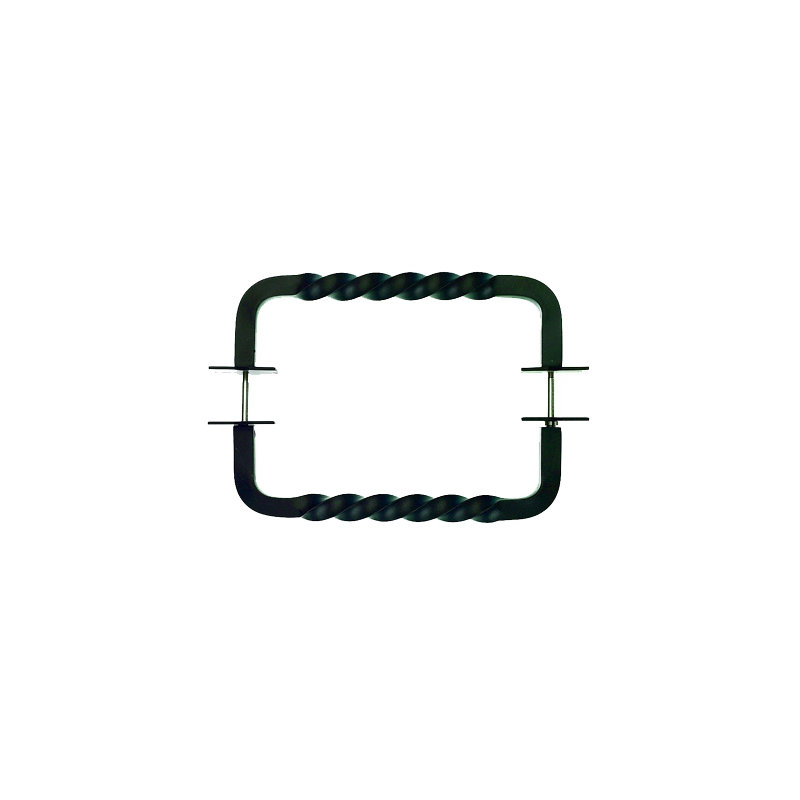 Twist 8" Center to Center Appliance pull, Patina Black, 18" Center to Center