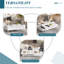 Table basse à plateau relevable U-Can avec 2 tiroirs, table basse moderne avec plateau pliable, table basse réglable multifonctionnelle avec compartiment de rangement caché pour le salon-363941672