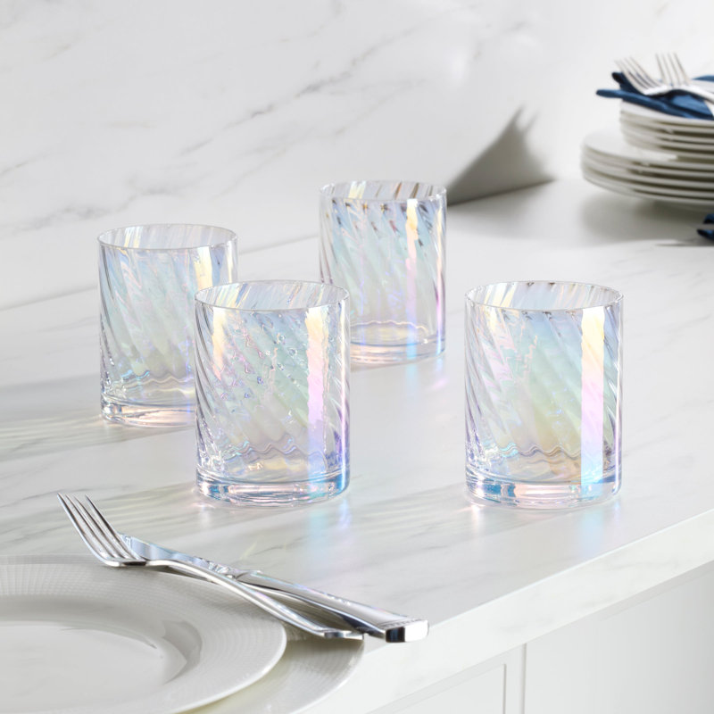 Lenox Tuscany Classics Iridescent DOF Glasses, Set of 4