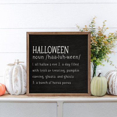 Halloween Definition Black