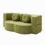 Canapé-lit 2 en 1 avec coussin, canapé-lit simple, canapé-lit pour plancher et futon, canapé-lit pliant en mousse pour le salon, les invités, le bureau, un appartement, aucun assemblage requis
