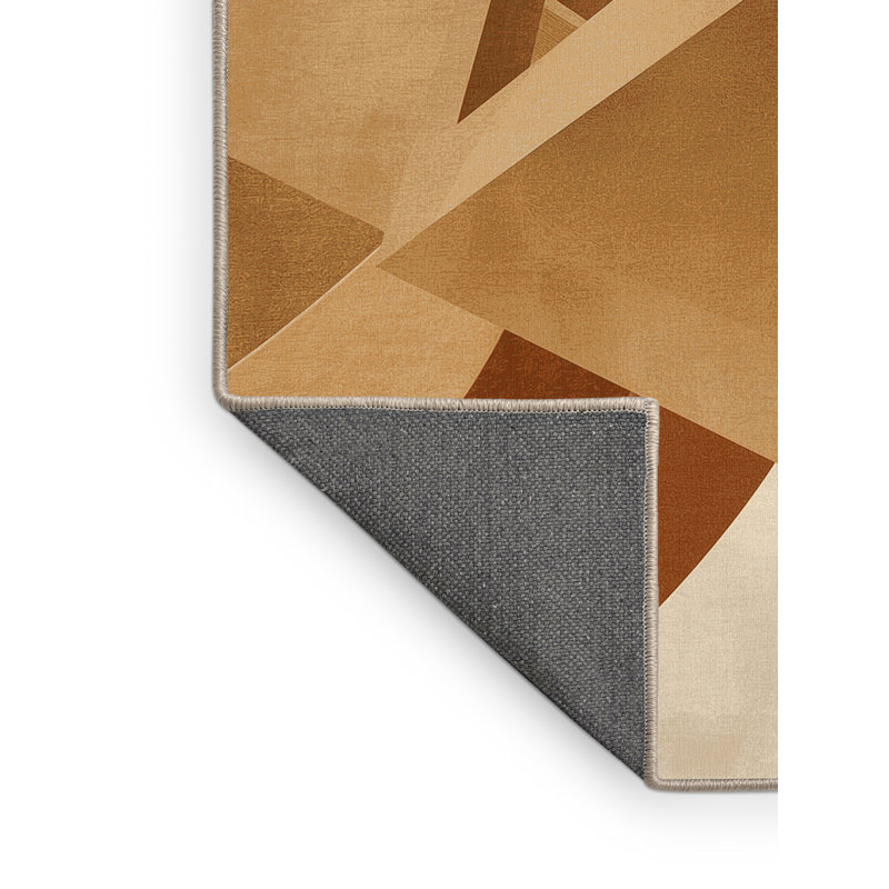 Tapis moelleux moelleux pour imprimante 3D moderne et contemporain Polett, 5 x 7